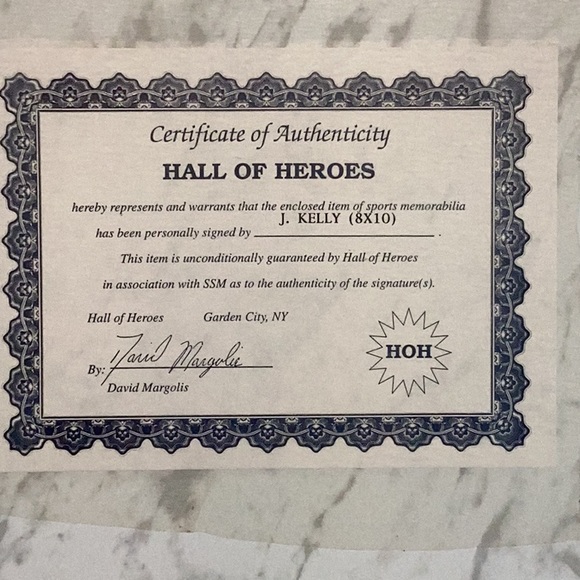 Buffalo Bills Jim Kelly Signed Autographed Photo Plaque Quarterback Certificate - Picture 7 of 16